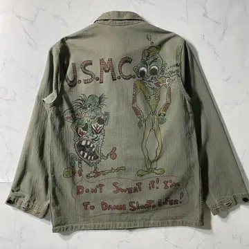 [ 새상품급 ] 버즈릭슨 밀리터리 자켓 U.S.M.C M-44 38 M