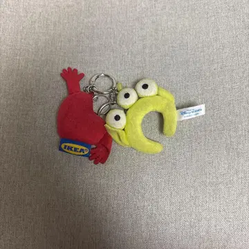 IKEA 캐릭터 키링 빨간색 노랑