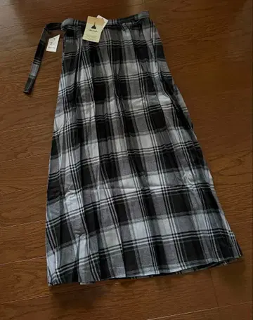 미사용 택 포함 niko and 2WAY 체크 롱 스커트 M 사이즈