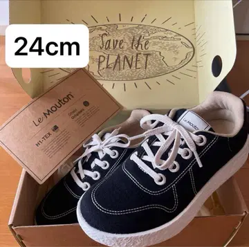 [ 블랙 24cm ] Le Mouton 루머톤 스니커즈 미사용 새상품