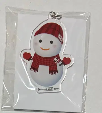 샤니마스 사야마 스키장 눈사람 키링 빨간색 노크틸