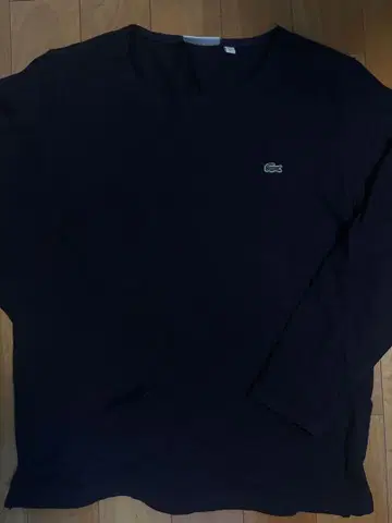 LACOSTE 와플 롱티 네이비