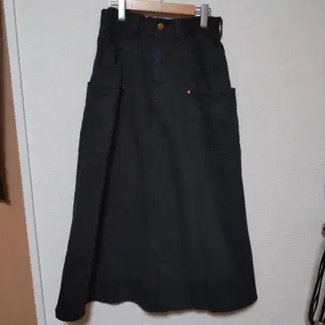 URCH RNA 블랙 치노 롱 스커트