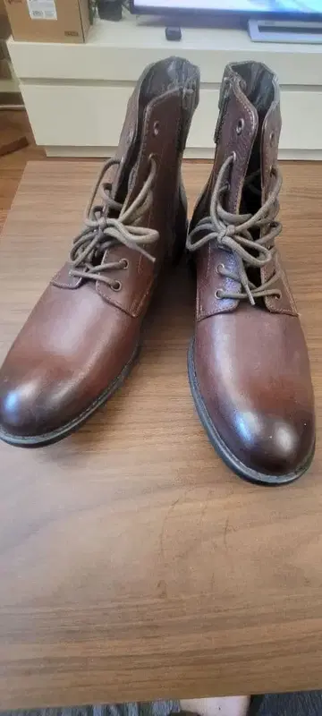 미사용 새상품 스테파노 로시 가죽 부츠 지퍼 포함