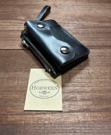 천연 가죽 컴팩트 트래커 지갑