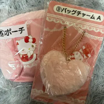 하트형 백참과 파우치 세트