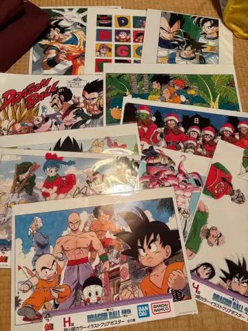 제일복권 드래곤볼 40th 그 첫 번째 H상 클리어 포스터 11종 세트