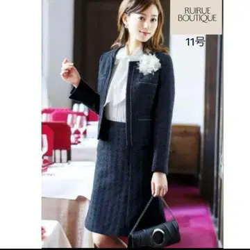루일 에 부티크 트위드 자켓&스커트 수트 11호 L 포멀