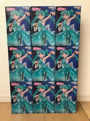 하츠네 미쿠 ClearLuxe-EmeraldGem 피규어 9개 묶음 판매