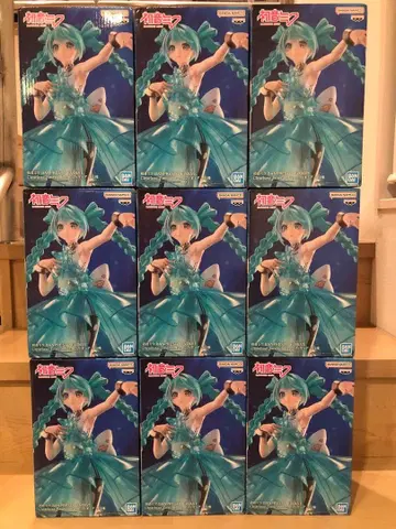 하츠네 미쿠 ClearLuxe-EmeraldGem 피규어 9개 묶음 판매