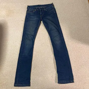 evisu 다크 블루 데님 슬림 핏