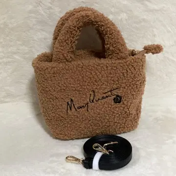 극미품 MARY QUANT 보아 디자인 자수 토트백 숄더백