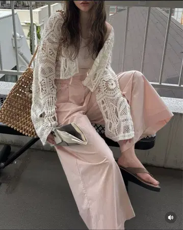 willfully 핑크 와이드 팬츠