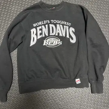 BEN DAVIS 블랙 맨투맨 트레이닝복