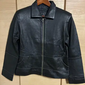 Mashad Leather 블랙 가죽 자켓 지퍼 포함