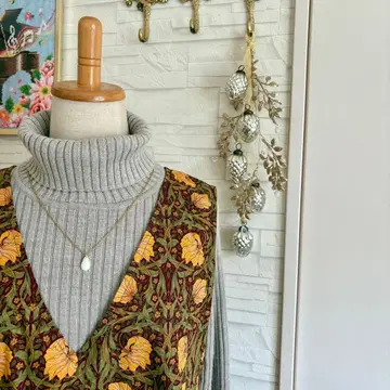 윌리엄 모리스 오버롤 스커트 모리스 원피스 핑퍼넬