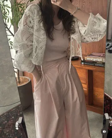 willfully 화이트 레이스 가디건