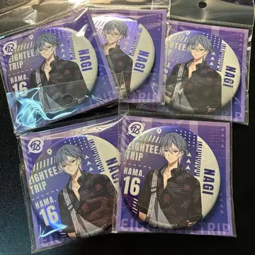 18TRIP 에이트리 BIG 홀로그램 캔뱃지 하치노야 나기 5종 세트