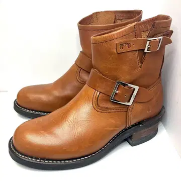 Lee 리 엔지니어 부츠 가죽 천연 가죽 브라운 남성용