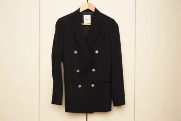 ebure 더블 브레스트 테일러드 자켓 시착만 한 상품 네이비 골드 버튼
