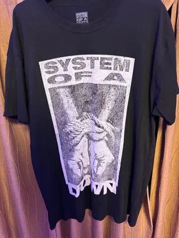 SYSTEM OF A DOWN 티셔츠 L 사이즈 블랙