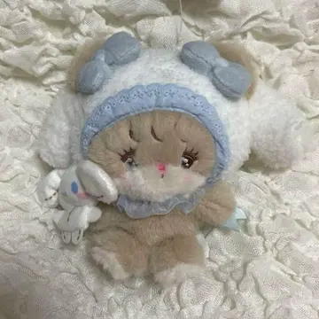 산리오 mikko 마스코트 홀더 시나몬 라떼 봉제 인형