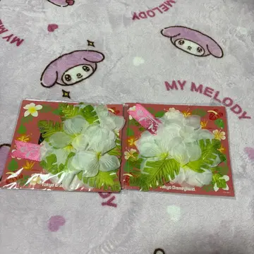 도쿄 디즈니 리조트 플라워 헤어 액세서리 2개 세트