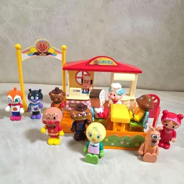 [ 단종 레어 ] 호빵맨 가게 놀이와 호빵맨 친구들 반다이 완품