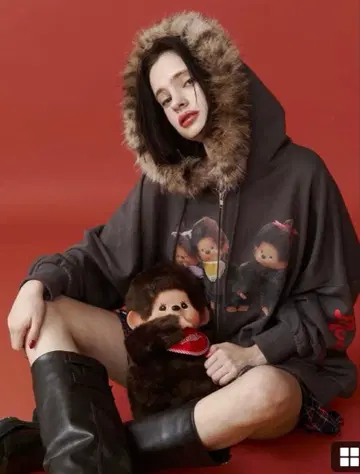 최저가 jouetie 몽치치 후드 부착 후드티