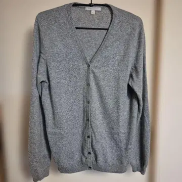 새상품급 유니클로 캐시미어 100% 그레이 가디건 L 사이즈