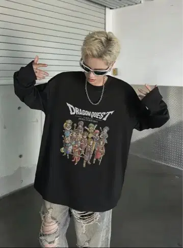 [ 새상품 ] 드래곤 퀘스트 용사 시리즈 프린트 롱T