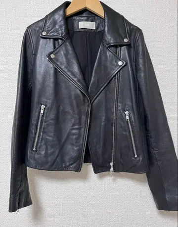 HARE 리얼 램 가죽 더블 라이더 자켓