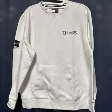 가격 인하 타미힐피거 남성용 맨투맨 상의 S 사이즈 화이트