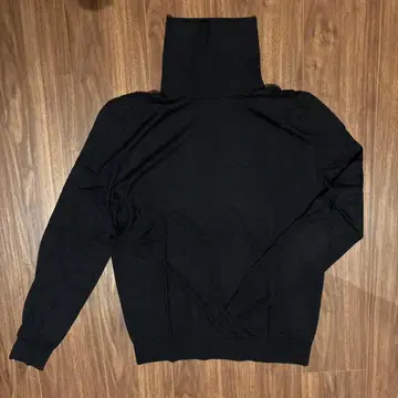 Theory 실크 캐시미어 혼방 블랙 터틀넥 스웨터 S