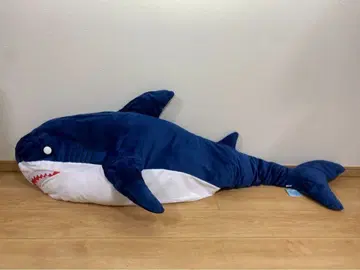 데카모후 샤크 봉제 인형 블루 화이트 눈 GiGO 한정판