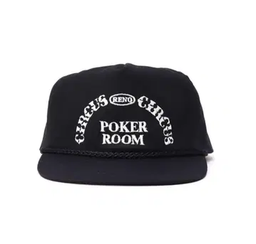 90s 새상품급 빈티지 트래커 캡 기업 포커 자수 로프 포함