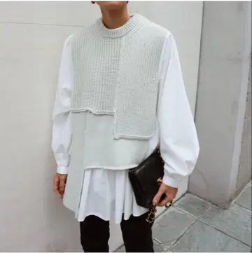 마차트 machatt 플레어 도킹 셔츠 니트