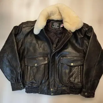 빈티지 80s 시어링 가죽 G-1 자켓 사이즈 38