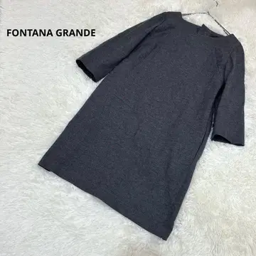 FONTANA GRANDE 울 100% 원피스 뒷 단추 심플