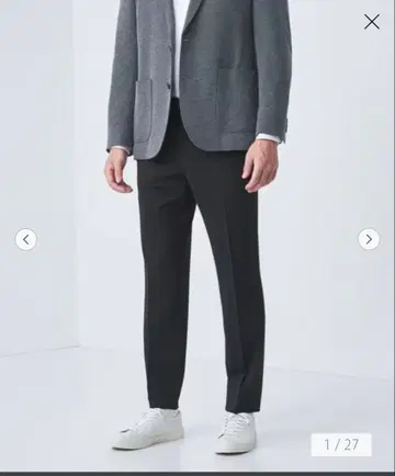 에브릿 TRPU 저지 5 포켓 슬랙스 스트레치 방 주름 M