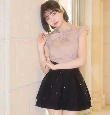 michellMacaron 보타이 리본 블라우스 화이트 택 포함 새상품