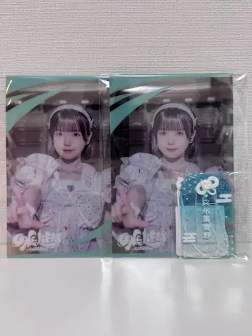 [ iLife! ] 아이스 클리어 카드 x 2 아크릴 부적