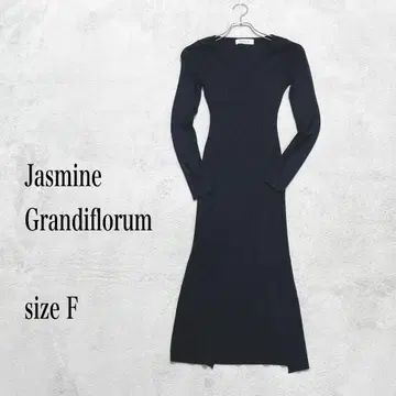 Jasmine Grandiflorum 블랙 롱 원피스 사이즈 F