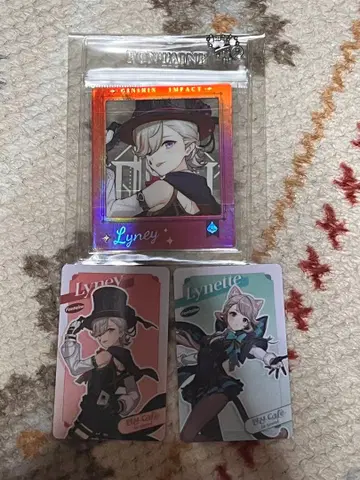 원신 한국 카페 폴라로이드 포토카드 리니 리넷 세트