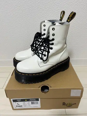 JADON 화이트 부츠 박스 있음