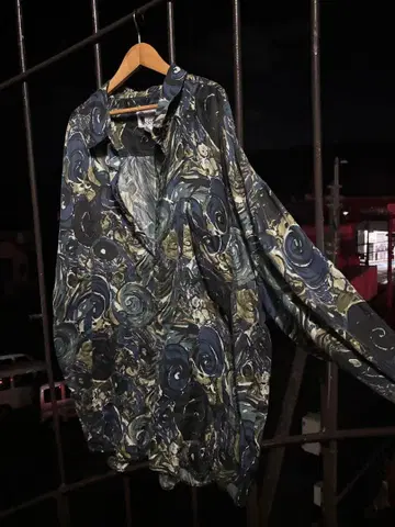 90s GOOUCH 실크 긴소매 셔츠