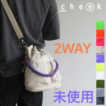 미사용 cheek 2 way 토트백 화이트