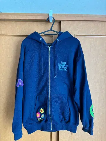 XLARGE 자수 들어간 네이비 후드티 M 사이즈