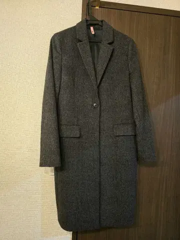 [ 새상품급 ] UNIQLO 울 캐시미어 체스터 코트 다크 그레이 M