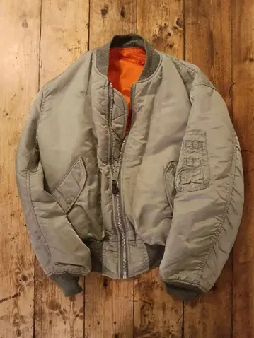 ALPHA 알파 90s MA-1 USA제 레어 색상 실버 M 사이즈